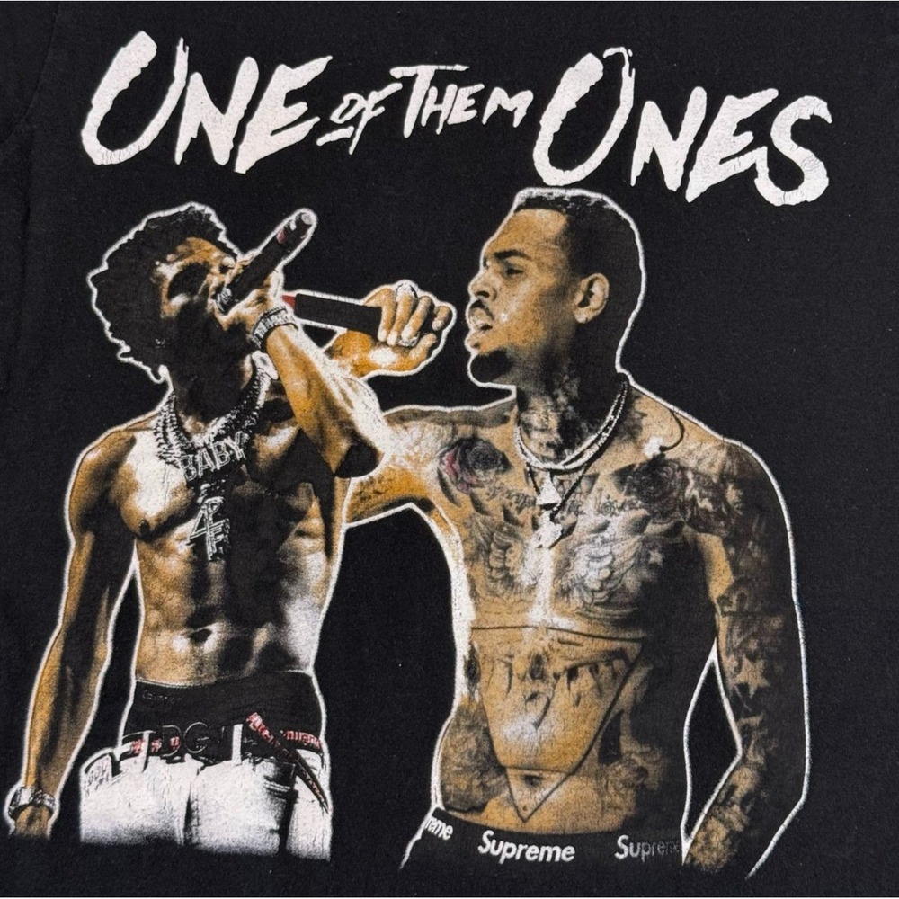 Chris Brown Lil Baby One Of Them Ones Tour 2022 Rap Tee Black Shirt